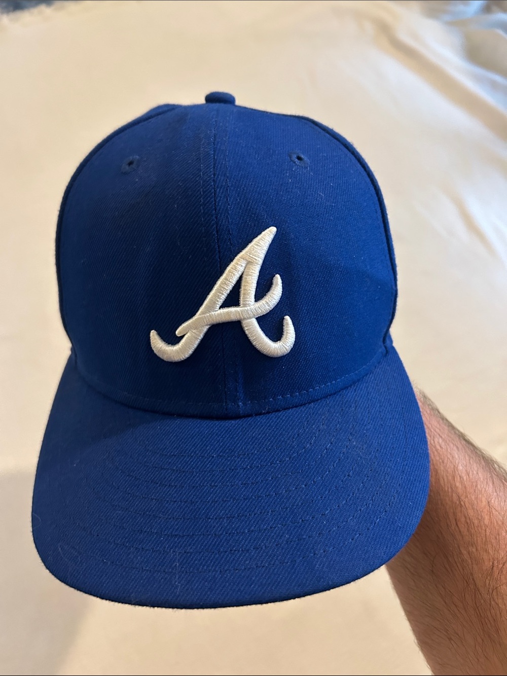 Atlanta Brave New Era 59Fifty Fitted On-Field Ball Cap, Size 7.5 -  59.6cm